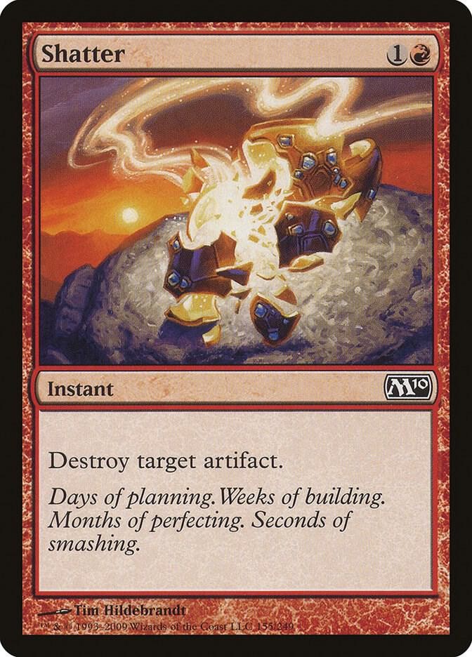 Shatter 155 Common Magic 2010 (M10) Magic: The Gathering Lightly Played
