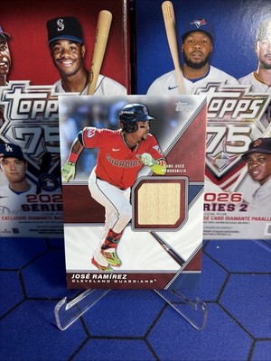 Jose Ramirez Game Used Memorabilia Topps 2026 Series 2 Major League Material