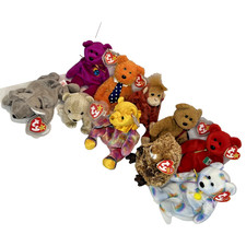 Ty Beanie Baby Monkey Mexico Rainbow Lot of 10