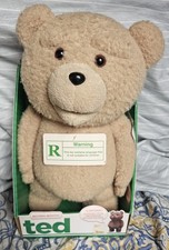 TED 15" Talking Plush Teddy Bear w Moving Mouth Rated R 2012, Commonwealth NEW