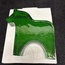 Ikea Vinterfint Dala Pferd Glas Grün
