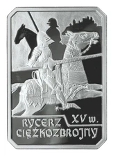 Poland 2007 History of Polish Cavalry 15th Century Knight 10 Zl Zlotych Silver