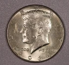 1964-P "Kennedy" Half-Dollar SILVER Coin, Almost Uncirculated