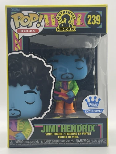 Funko Pop! Rocks Authentic Hendrix 239 Jimi Funko Exclusive Vinyl Figure New