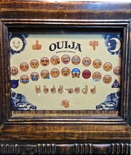 "OUIMOJI" The Emoji Ouija Board. Custom Framed Artwork