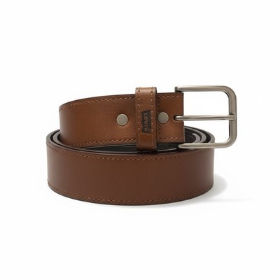 Levis Mens Tan Leather Belt Size Small 30-32 Classic Buckle Casual Dress NWT