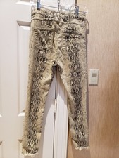 ZARA Reptile Print Jeans - Sz 6