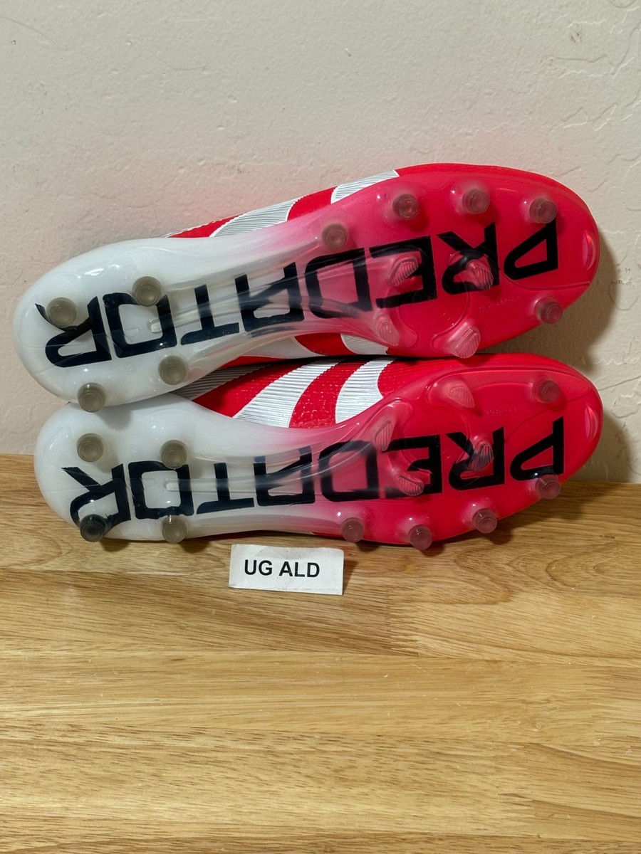 Adidas Predator Elite AG Red/White Soccer Cleats Men's 7.5=Women's