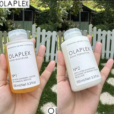 Olaplex No. 1 & 2 Duo: 100ml Professional Bond Repair for Severe Hair Damage.