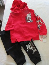 Marvel Spiderman Sweatshirt Top Pants Outfit Set Kids Boys 4T NEW NWT