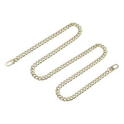 Iron Chain Strap Flat 39'' Bag Accessories with Gold Tone Buckles
