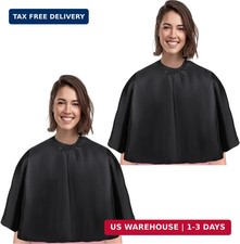 Short Barber Cape, Waterproof Nylon Salon Hair Cutting Cape, Makeup Artist Cape