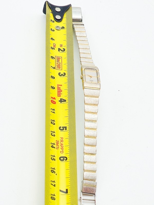 Seiko Quartz Rectangular Two-Tone Stainless Steel… - image 6