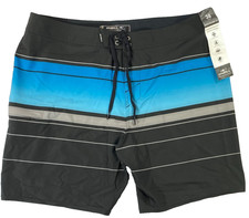 Men's O'Neill Hyperfreak Heat Striped Above The Knee 19" Board Shorts Size 38