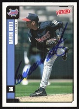 2001 Upper Deck Victory Ramon Ortiz Auto Anaheim Angels #7 COA Card Signed