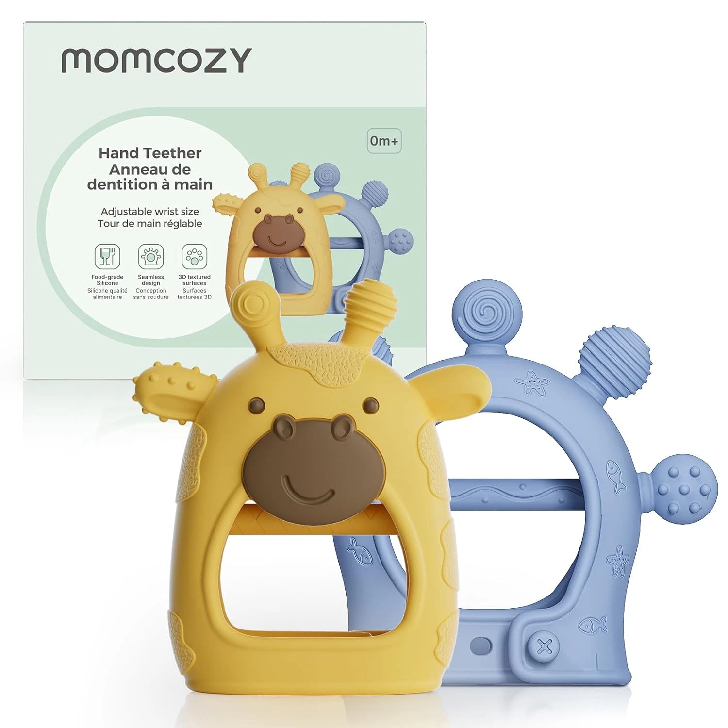 Baby Teether Toys | Food Grade Silicone Teething Relief 0-6 Months | Toy 6-12 Mo
Opens in a new wind