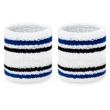 Couver Men Women 3.5" x 3.5" Adult Cotton Terry Wrist Sweatbands