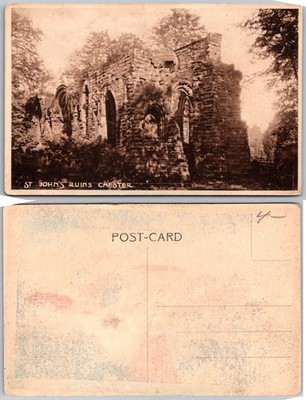 St Johns Ruins Chester Stone Arches Postcard