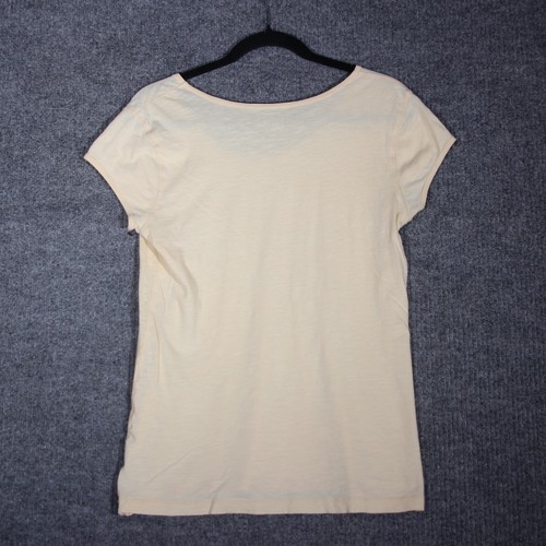 Y2K Mudd T Shirt Womens Large Cream Grunge Skull Wings Goth Short Sleeve - Picture 4 of 6