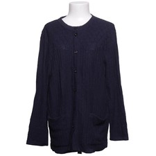 Quilmes, Strickjacke, Damen, Größe: 44, Blau, Nadelstreifen, Zopfstrick #vcU