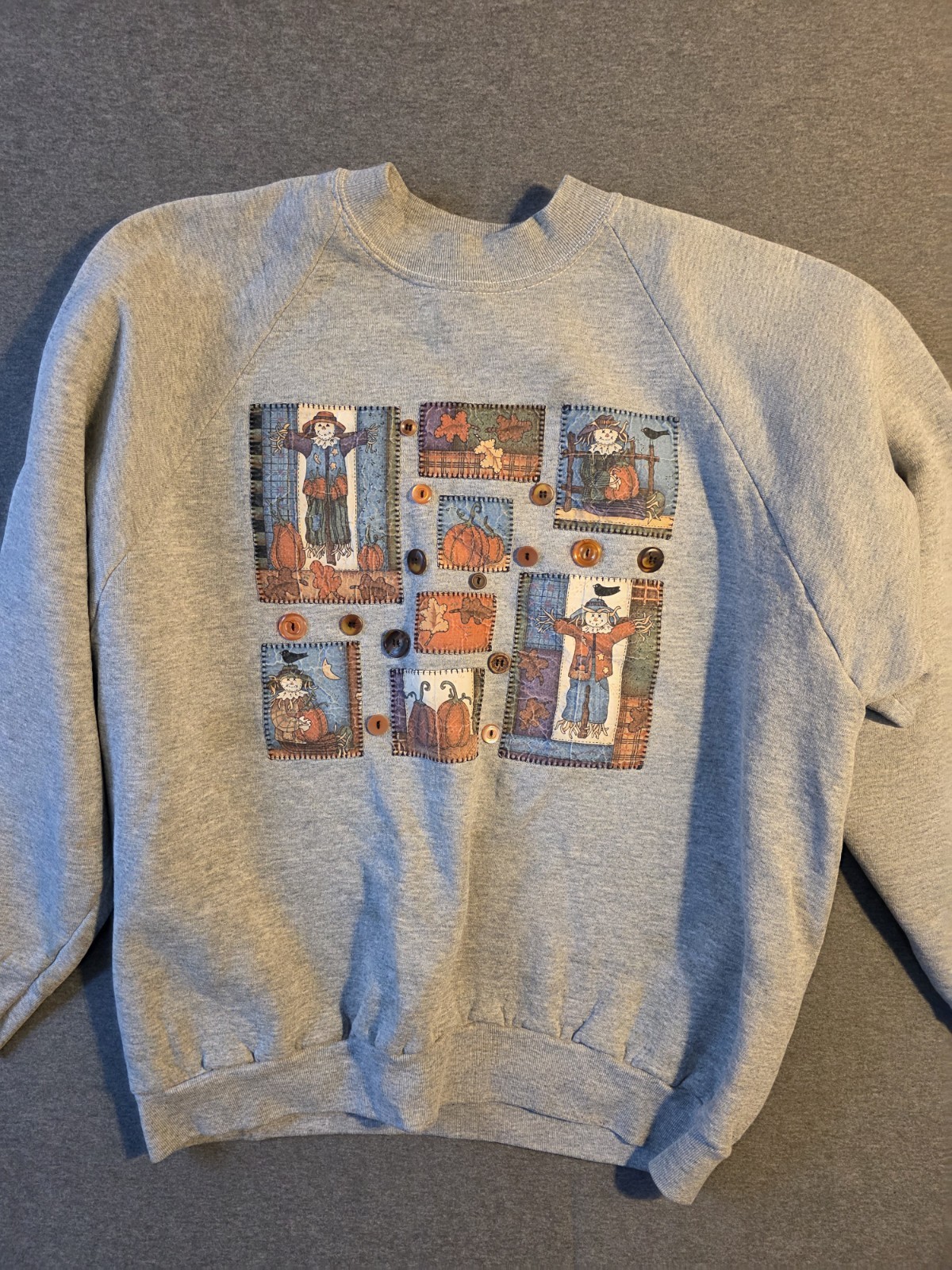 Artistic Patchwork Fall Themed Fruit Of Loom Wome… - image 1