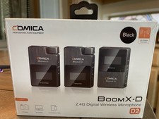 Comica Boom X-D2B 2TX RX 2.4G Digital Wireless Microphone System - Black