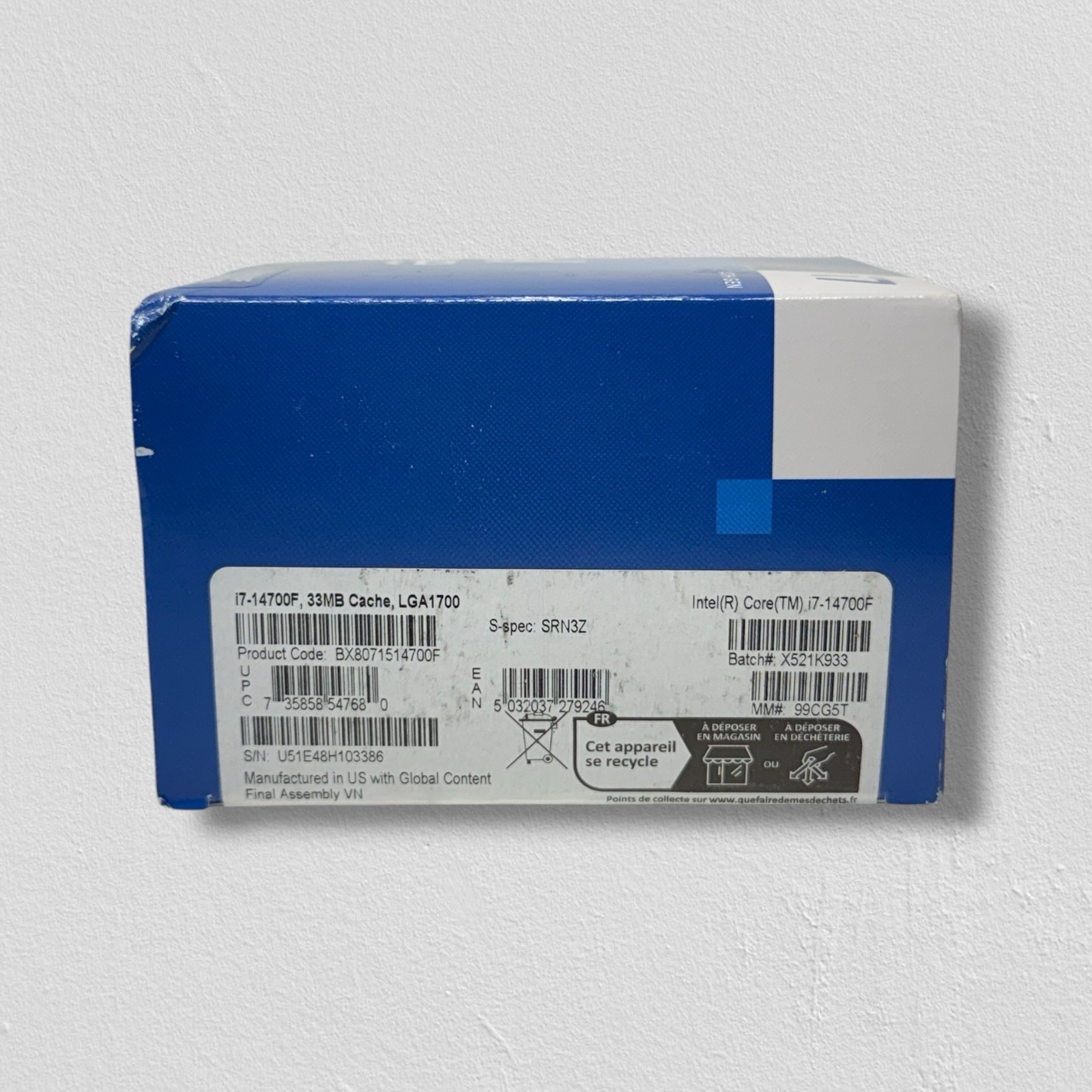 Intel Core i7-14700F 3