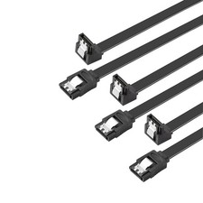 SATA III Cable V3.0 6Gbps 90 Degree Right Angle Data HDD SSD 11.8 Inch 3 Pack