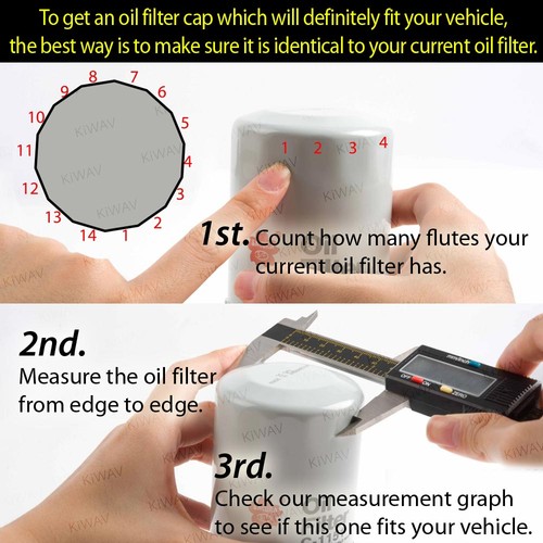 Oil Filter Wrench 65mm x 14 Flutes for Honda NT650 Hawk Transalp XL600V VLX - 第 6/6 張圖片