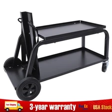 Pro Welding Cart Heavy Duty Steel Garage Shop Mobile Welder Stand Storage 50kg
