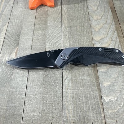 Gerber CONTRAST Manual Open Plain Edge Blade Pocketknife NICE CONDITION