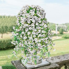 3Pcs Fake Mums Silk Flowers for Outdoors Artificial Plants Outdoor Artificial...