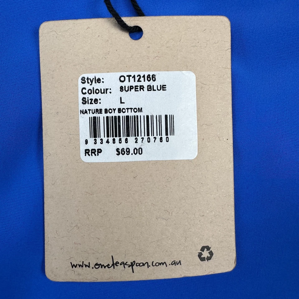 Parte inferior de bikini OneTeaspoon Nature Boy para mujer grande súper azul cintura alta nadar Foto 2 de 4