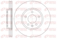 Remsa 2X Bremsscheibe Ø299.9Mm Vorne BelüFtet FüR Opel Astra J 2.0 Cdti 1.7