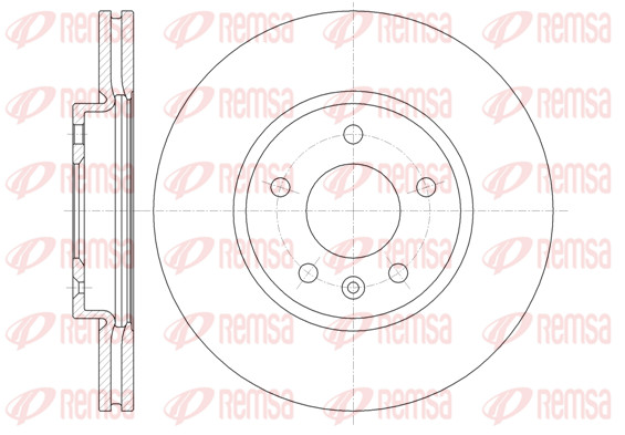 Remsa 2X Bremsscheibe Ø299.9Mm Vorne BelüFtet FüR Opel Astra J 2.0 Cdti 1.7-image