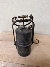 Ancienne Lampe de Mineur à Carbure Acétylène Métal Vintage Industriel Collection