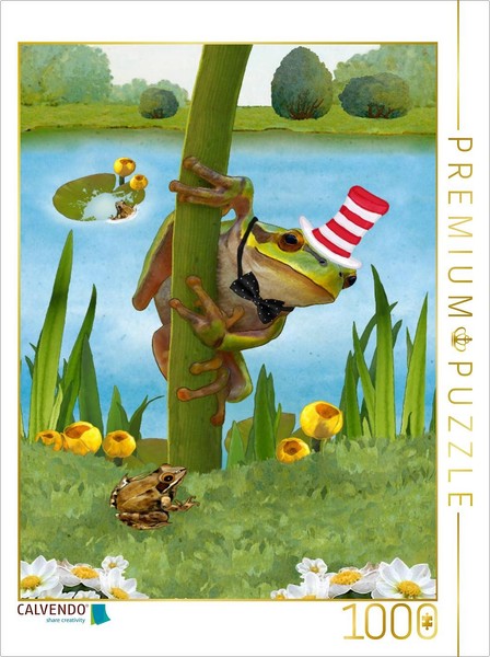 Calvendo Puzzle My Frog Fridolin | 1000 Pieces, Finished Size 25.2 × 18.9 In (64-image