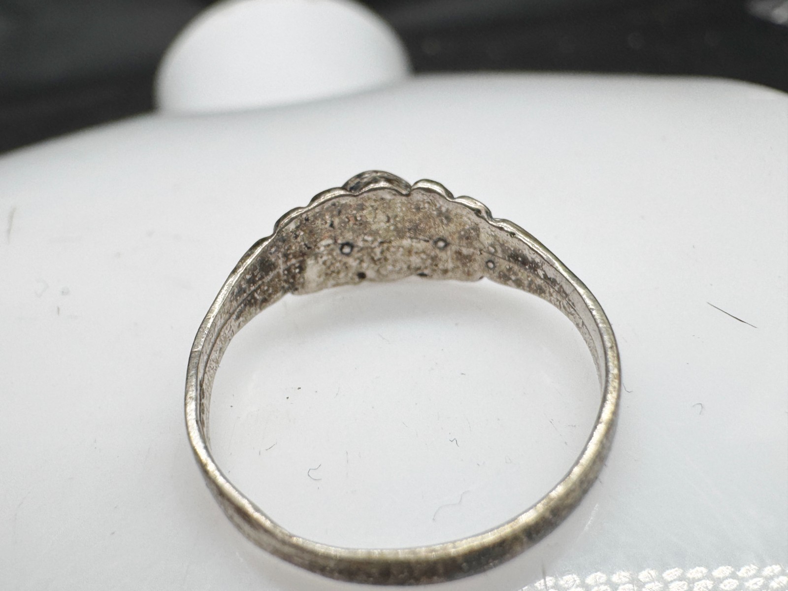 VINTAGE SOLID SILVER GOTHIC TURQUOISE SET  LADIES… - image 5