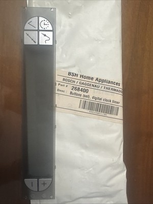 Gaggenau Bosch Oven Digital Clock Timer Buttons (Set) 268400 00268400