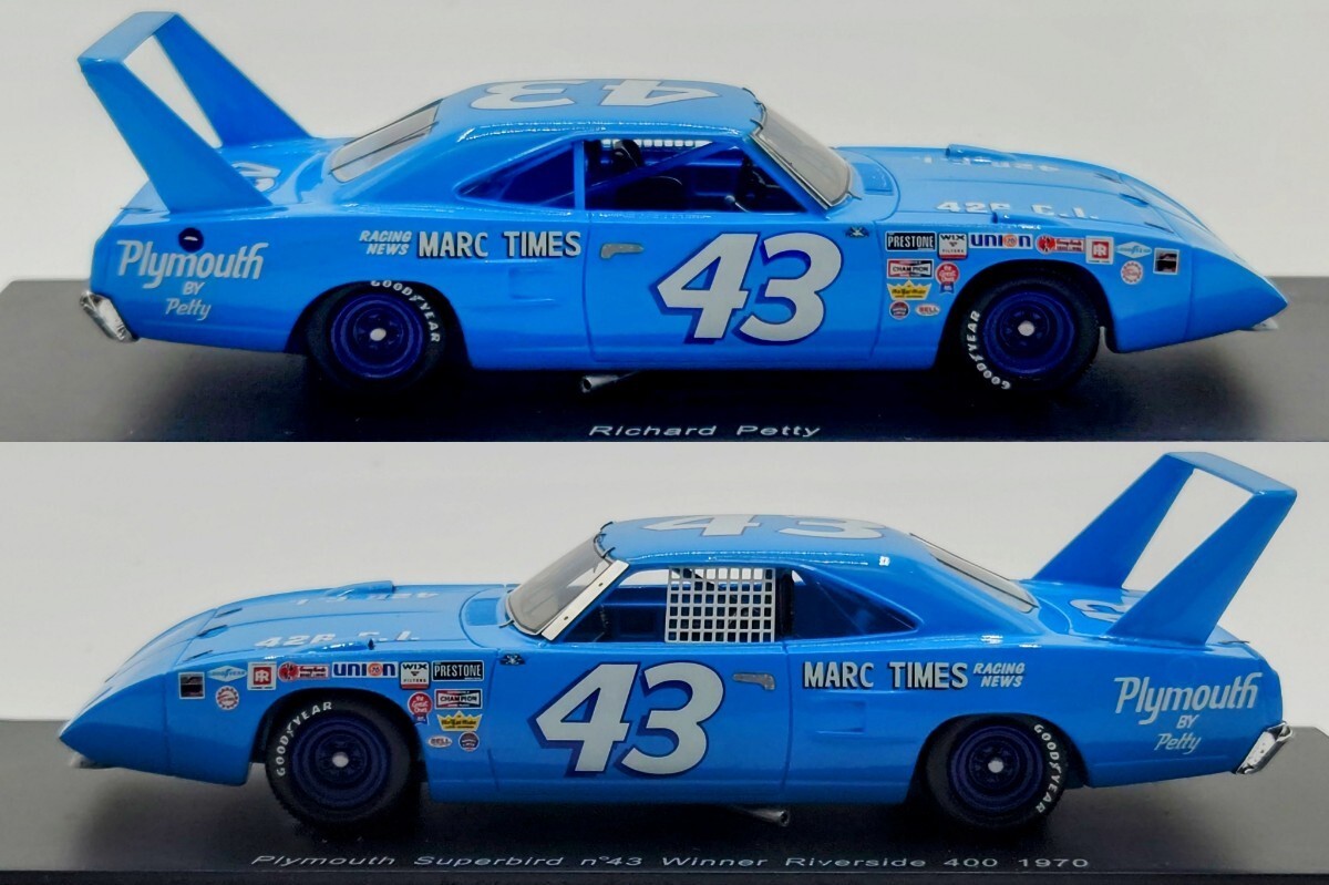 Spark Plymouth Superbird No.40 Winner Daytona 500 1970 1/43 Spark Plymouth Superbird No.40 Winner Daytona 500 1970 1/43