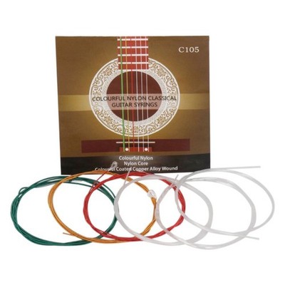 6 PCS IRIN C105 Classical Guitar Strings Core Colorful Coated Copper Alloy Wound
