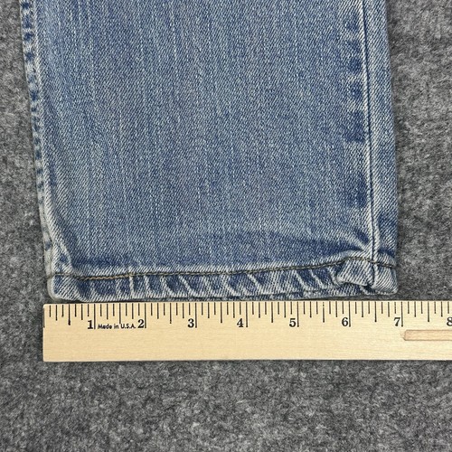 Levis 514 Jeans Boys 12 Slim Straight 26 Red Tab Faded Blue Light Wash Y2K - Picture 19 of 19