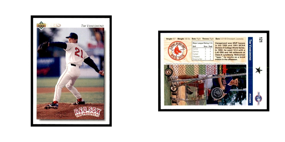 Tim Vanegmond 1992 Upper Deck Minor League #121 Baseball Cards Baseball Card NM - Image 3 of 3