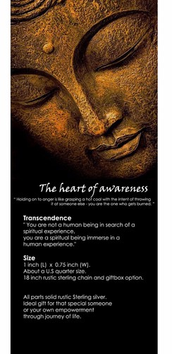 Sterling Silver Yoga Meditating Buddha Charm Pendant Necklace / Great Gift Idea - Imagen 2 de 10