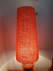 60cm large West German Lampshade  Vintage 60s 70s Lamp  fat lava Orange Retro 