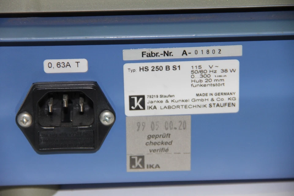 Agitador orbital IKA Labortechnik HS250 B S1 0-500 rpm HS250 Basic (862) Foto 4 de 4