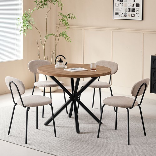 Set 4 Sedia da pranzo Cuscino Morbido Comodi Schienali Impilabile Moderno Bianco - Foto 13 di 15