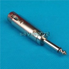 ONE XLR Female Adapter to 1/4" Single Track TRS Connector NEW