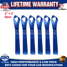 Soft Loop Tie Down Straps Ratchet 4500LBS for Heavy Duty Motorcycle Dirt Bike US