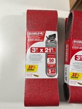 Diablo 3 in. x 21 in. 50-Grit Sanding Belts DCB321050S05G